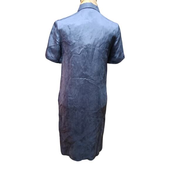 Peserico Navy midi short sleeve dress size S S02120A - Picture 2 of 6